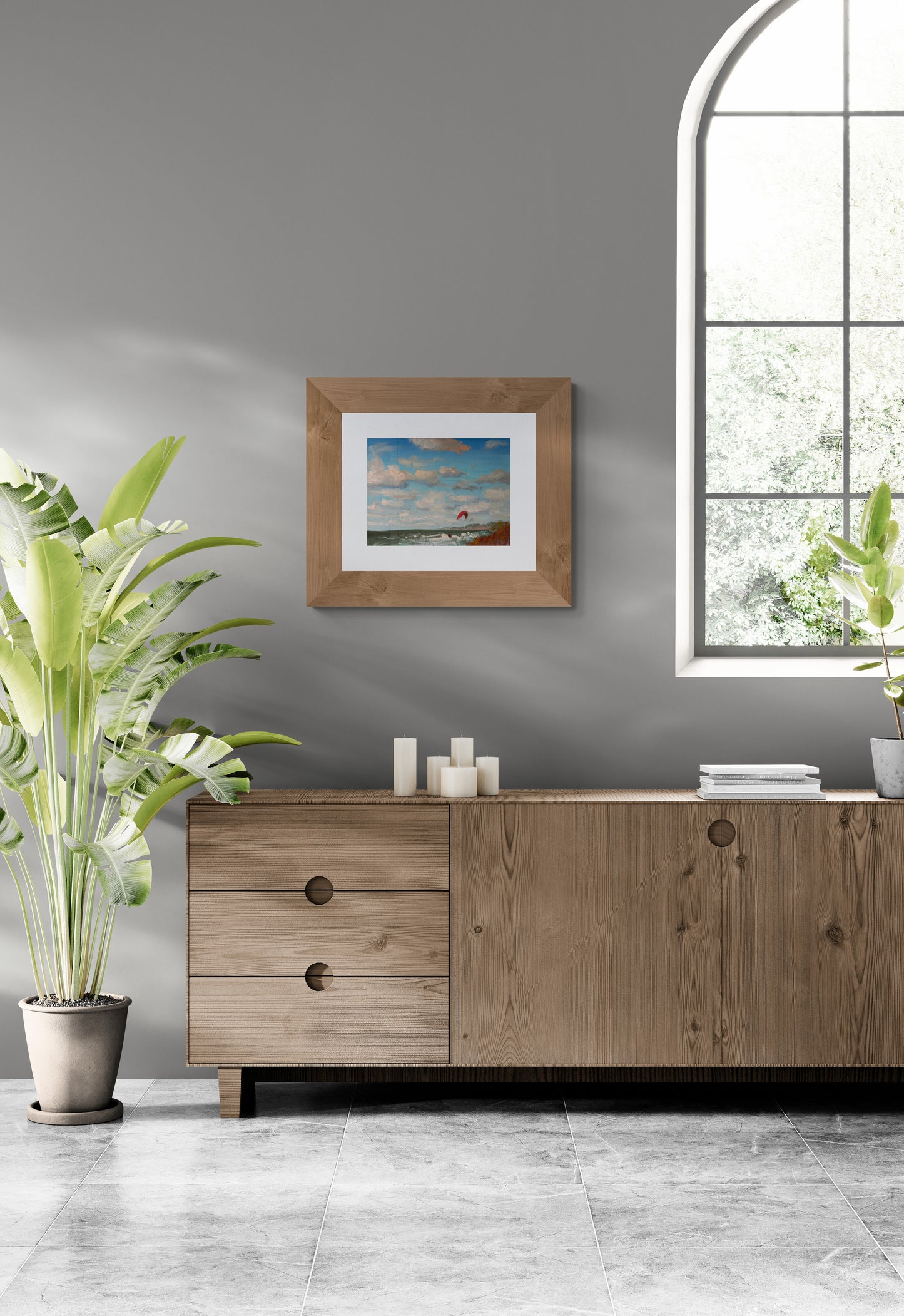 Windy day by the sea