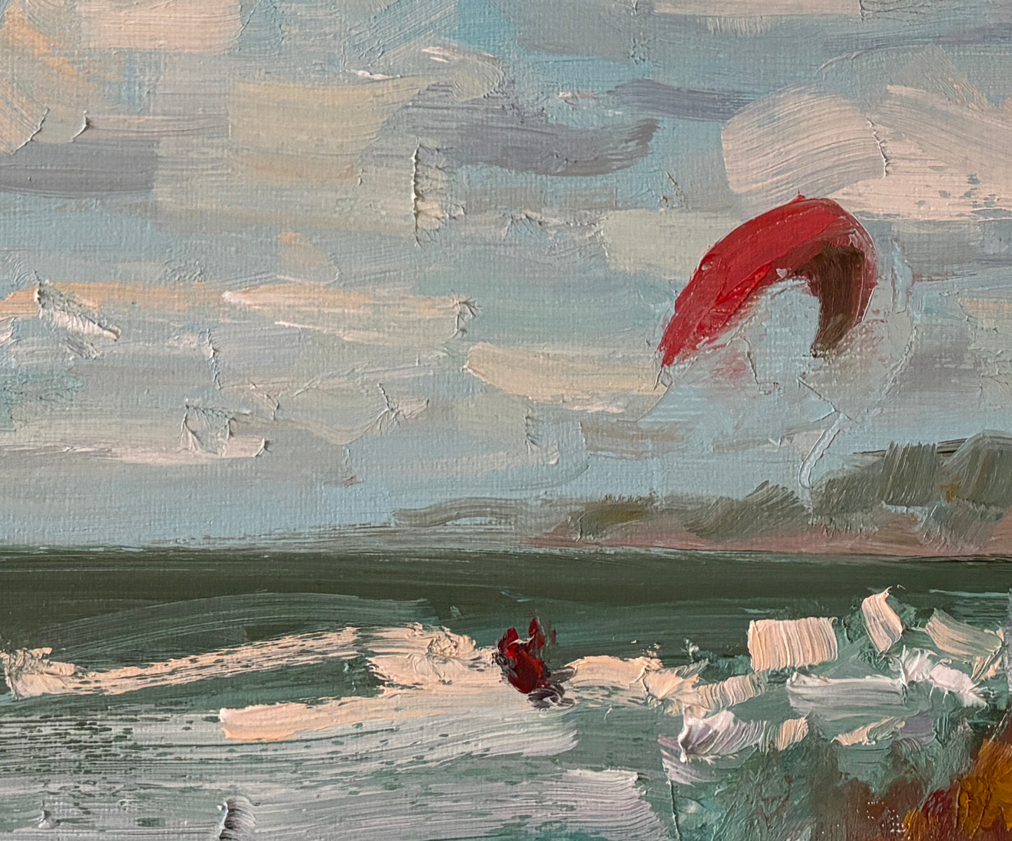 Windy day by the sea